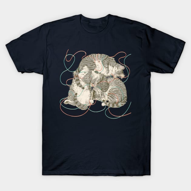 Sleeping Cats T-Shirt by LauraGraves